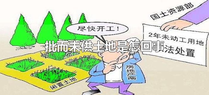 批而未供土地是怎回事