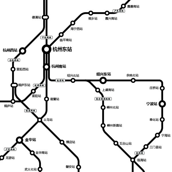 高铁运行线路高清（高铁线路全图运行版）(9)