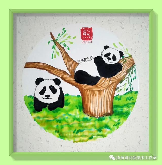 怎样绘画熊猫(绘画教程憨态可掬的熊猫)(11)