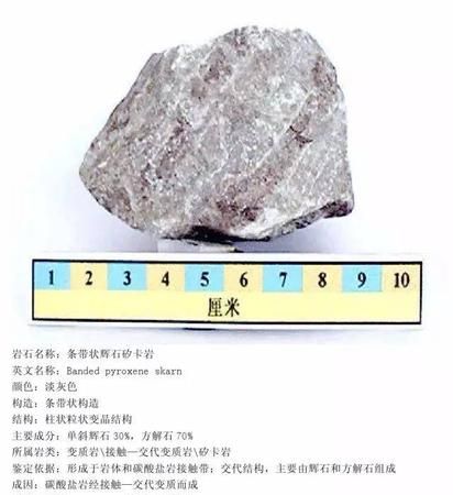 接触变质岩的主要岩石类型