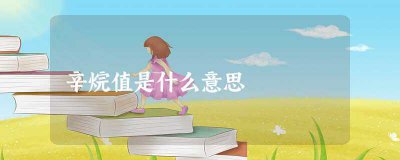 ​辛烷值是什么意思(辛烷值是什么意思怎么理解)