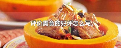 ​评价美食的好评怎么写(评价美食的好评可以这么写)