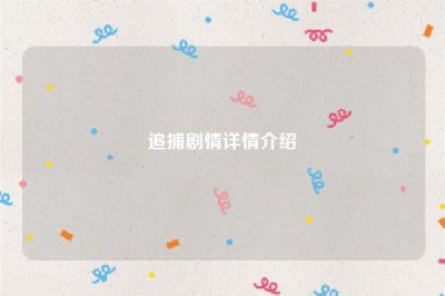 ​追捕剧情详情介绍