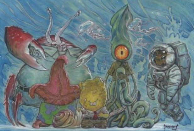 毁童年！这样诡异画风的海绵宝宝你喜欢吗？