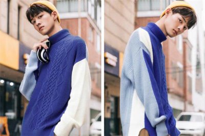 ​男生穿蓝色衣服好看吗 男生蓝色衣服搭配图片