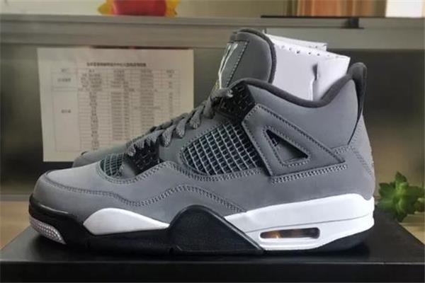 aj4 cool grey开箱测评 aj4酷灰复刻开箱实物图