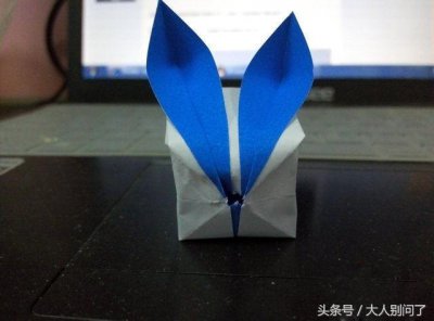 ​幼儿手工教程 中秋节兔子灯笼折法步骤图解