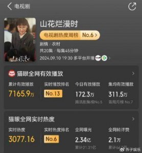 ​央视都没想到，黄金档大剧《山花烂漫时》17天播出全网夺冠