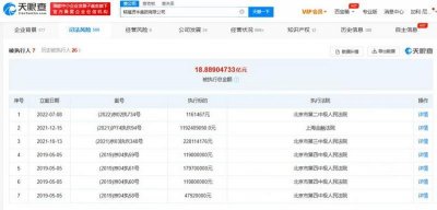 ​韬蕴资本累计被执行超18亿，曾是贾跃亭的金主之一