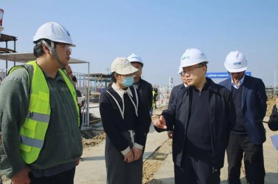​黄卫东调研在建工业项目进展