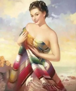 ​俄罗斯画家的女性题材油画丰腴优雅时尚新潮，透着香艳迷人的气质