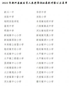 ​名单公示！新兴县教育系统评优评先拟表彰对象→