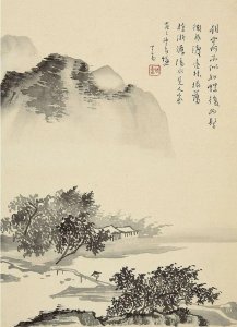 ​看看末代皇族溥心畬笔下的春雨杏花江南