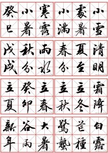​田英章行楷落款整理，笔笔精到，临摹收藏