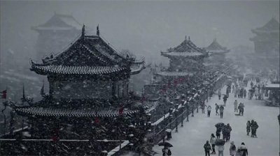 ​西安古城雪景，曾经差点被拆的古城墙，揭开背后惊险一幕