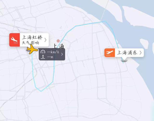 上海直飞航线图（国内最短直飞航线之一上海浦东直飞上海虹桥）(3)