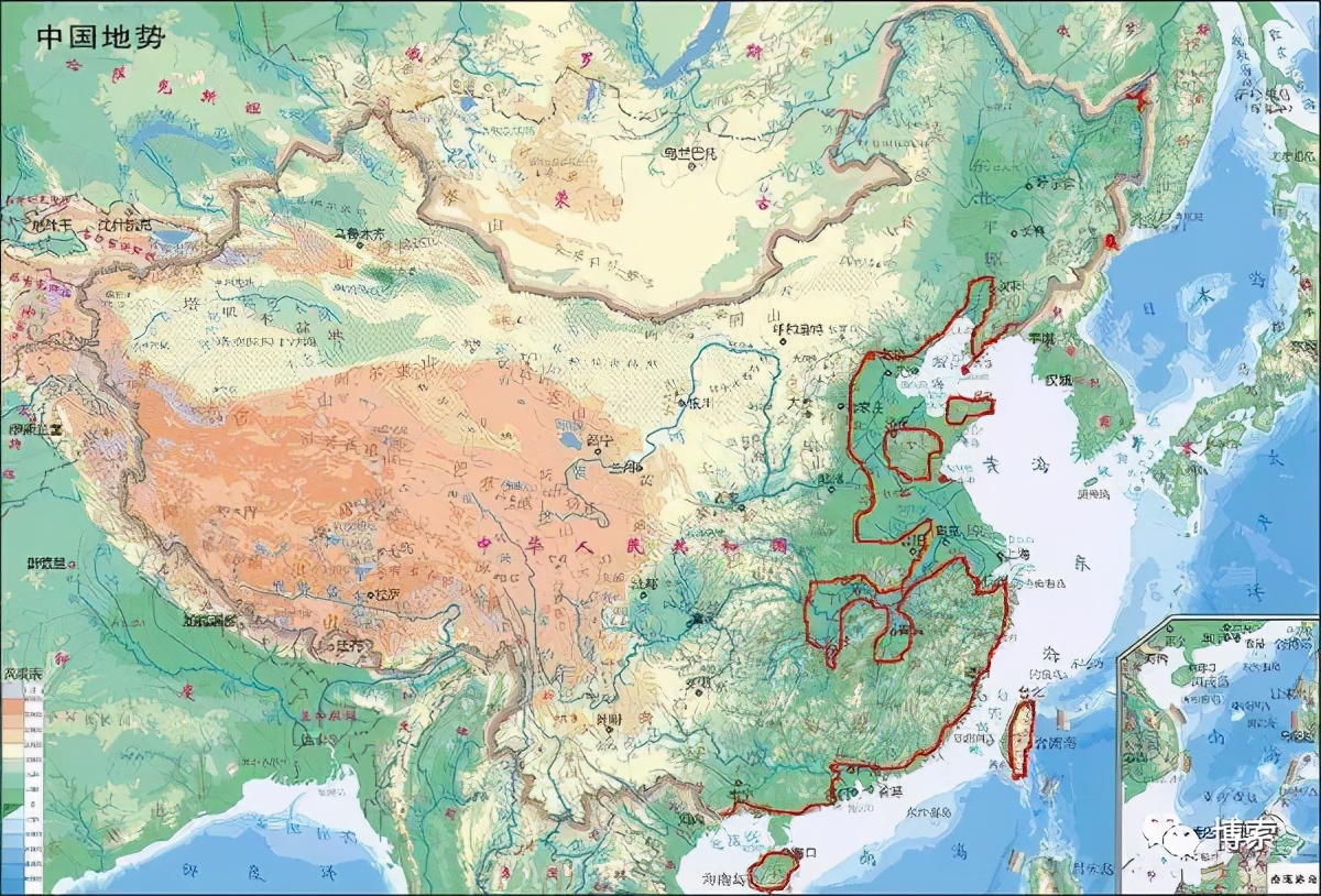 中国等高线地形图（等高线地图藏着华夏古文明的秘密）