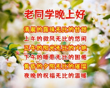 ​送给老同学的祝福语图片，问候语录